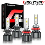 For Hyundai Azera Sedan 4-Door 2008-2010 4x H7 H11 Light Front Bulbs H/L Bulbs (for: Opel)
