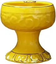 Kerosene Lamp, Oil Lamp Ceramics Buddha Front Light Antioxidant Glass Nightlights Home Lighting Kerosene Lamp Adjustable Fire Control Switch Oil Lamp