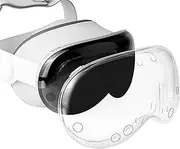 [SOULWIT] V2 TPU Protective Case Cover for Apple Vision Pro VR Headset, Durable & Slim Fit Screen Protector Accessory, Without Affecting Tracking Scans (Clear)