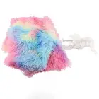 (Rainbow)Blanket Washable Tie Dye Double Sided Polyester Soft Plush Blanket F A