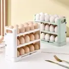 Large Capacity Refrigerator Egg Storage Box Three Tier Egg Organiser