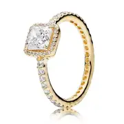 Authentic Pandora 14k Pure Gold Timeless Elegance Ring size (52) 6