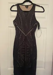 Mossimo Women’s Sleeveless Sexy Dress, Lasercut, Black, Size XS NWT