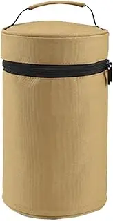 [Generico] Camping Tableware Bag | Folding Bowl Organizer | Portable Camp Dish Storage | Backpacking Tableware Holder, Anti-Collision Plate Bag, Outdoor Cooking Organizer, Lightweight Camping Accessories, Beige