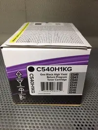 在飛比找Yahoo!奇摩拍賣優惠-(含稅價)Lexmark C540 黑色原廠碳粉匣 C540