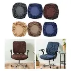 Printed Seat Cover Removable Rotating Swivel Chair Slipcover Chair Seat Cover