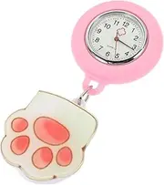 [VALICLUD] Pocket Watch Second Hand Watch Nurses Nurse Badge Holder Blue Light Glasses Women Funny Pens Medical Women Ladies Note Fob Stationary Pen Light Marker present Quartz Pink