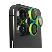 [EFSGCLAE1968RBW] Camera Lens Armour for iPhone 14 Pro (6.1")/iPhone 14 Pro Max, Rainbow