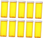 Beaupretty 20pcs Travel Pill Box Plastic Containers Pill Traveling Case Small Pill Dispenser Medication Containers for Personal Use Plastic Medication Bottles Pill Organizer Pp Yellow