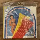 Intex The Wet Set Yellow Inflatable 1999 Pool Float Lounger 72"x 27" New NOS- G4