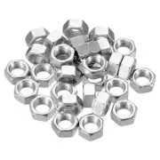30pack M8x1.0 Steel Hex Nuts Hardware Nuts Screw Bolt Fasteners 6mm High