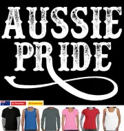 Aussie Pride Funny T-Shirts Singlets Australia Day t shirt mens Straya tee's top