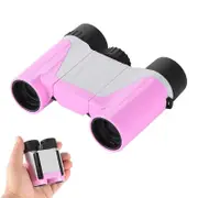 Catzon Small Pocket Binoculars for Kids & Adults 7x18 for Bird Watching Hiking-Pink