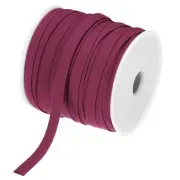 1/4 Inch Double Fold Bias Tape Cotton Bias Tape(Wine Red 25 Yards)
