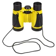 Toy Binoculars 5X30 Compact Foldable Binoculars Yellow with Neck Strap