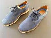 Clarks Mens Bayhill Plain Oxford Blue Nubuck Size 8 D Brand New