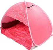 KITANDOVE Automatic Hiking Tent Quick Sunshade Shelter for Beach and Outdoor Activities Capacity for Camping Picnics Durable Convenient Design Rosy