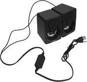 MERRYHAPY 1 Pair USB Computer Speaker High Volume Music Speaker for Home Office Compact Design for Durable Sound Random Style