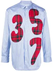 [COMME des GARCONS SHIRT] 號碼拼布襯衫圖案B