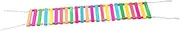 FUTUREORYY Chicken Wooden Ladder Swing for Chickens and Birds Durable Natural Poultry Perch with Hanging Chain for Chicken and Cages Promotes Rest and Exercise