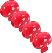 Beaupretty 4pcs Travel Toothbrush Head Cover: Toothbrush Protective Cap Brush Cover Cap Portable Case Plastic Clip for Travel Camping Bathroom