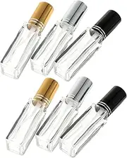 DEARMAMY Pcs Ml Perfume Bottles Glass Perfume Dispensers Refillable Unique Design for Living Room Bedroom Decor