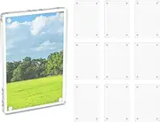 10 Pack Acrylic Fridge Magnetic - Frame Clear Fridge Magnetic Photo Frame Double Sided Refrigerator Magnet Picture Frames for Mini Instant Photos 2.36x3.54inch