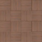 4576 x 4576mm Modular Decking Leatherwood Composite Ekodeck Designer 16 Panel Kit