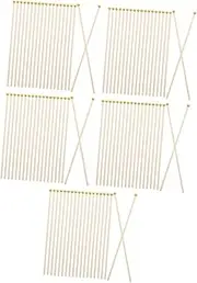 NUOBESTY 5sets Wood Flag Pole Little Flag Pole Small Country Waving Mini American 50pcs*5