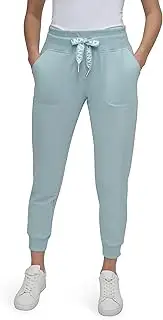 [DKNY] Women's Jogger Logo Tape Pockets Soft Everyday Pant