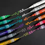 12pc Metallic Acrylic Paint Pens Broad Tip Mont Marte Signature Arts Craft