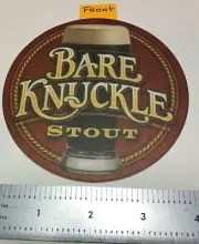 BUDWEISER BREWING CO of ST LOUIS MO "BARE KNUCKLE STOUT" BEER COASTER