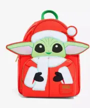 Loungefly Grogu Santa Christmas Mini Backpack-Star Wars The Mandalorian - NWT