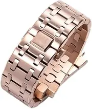 [BANDKIT] Brand Watchband 28mm Full Stainless Steel Watch Band Bracelet For Audemars And Piguet Strap ROYAL OAK Watchband For 15710 15703