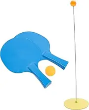 1Set Table Tennis Training Kit Includes Paddles Elastic Shaft Trainer Table Tennis Balls for Skill Development and Practice