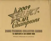 2009 Select AFL Champions Trading Cards Factory Case (12 boxes+ Case Card)