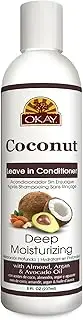 OKAY Coconut Oil Deep Moisturizing Leave-in Conditioner, 8 Ounce