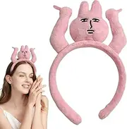 Funny Plush Headbands, Rabbit Stuffed Animal Toy Hair, Bunny Hairband Headdress Cartoon Costume Props Hair Costume Headband