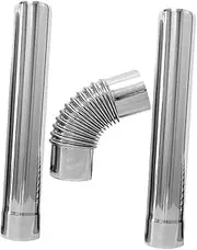 LIFKOME Pcs Stainless Steel Chimney Flue Pipe Elbow Connector for Water Ventilation