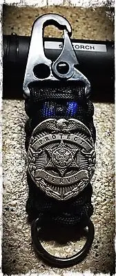 Thin Blue Line Paracord Keyfob.
