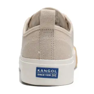 【KANGOL】休閒鞋 帆布鞋 卡其 膠底 拼接 女(6122160431)