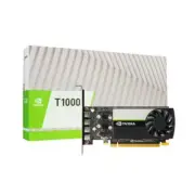 NVIDIA T1000, 8GB, GDDR6 128-bit, 160GB/s, PCIe 3.0 x 16, Single Slot, 4x Mini D