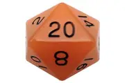 MDG Glow Mega Acrylic d20 Dice 35mm