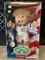 VTG Cabbage Patch Kids 1996 Olympikids Special Ed. Gymnastics Brick Gannon Doll