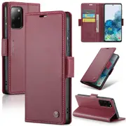 CaseMe Samsung Galaxy S20+ Plus 4G 5G Folio Wallet Case Cover Side Closure G985 G986 [Wine]