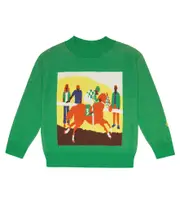 [The Animals Observatory] The Animals Observatory Bull cotton sweater Y 10 multicoloured