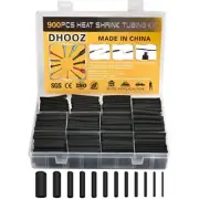 900 Heat Shrink Tubing Assortment Heat Shrink Electrical Wire Wrap Cable Sleeve