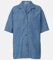 [The Row] The Row Jorge cotton chambray shirt AU 4 blue