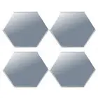 24pcs 3D Mirror Tiles Mosaic Wall Stickers Self-Adhesive Bedroom Home Art Decal