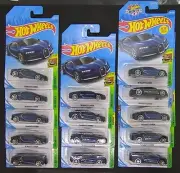 Hot Wheels 2019 2016 Bugatti Chiron Lot Black Blue Card Variations Exotics Lot
